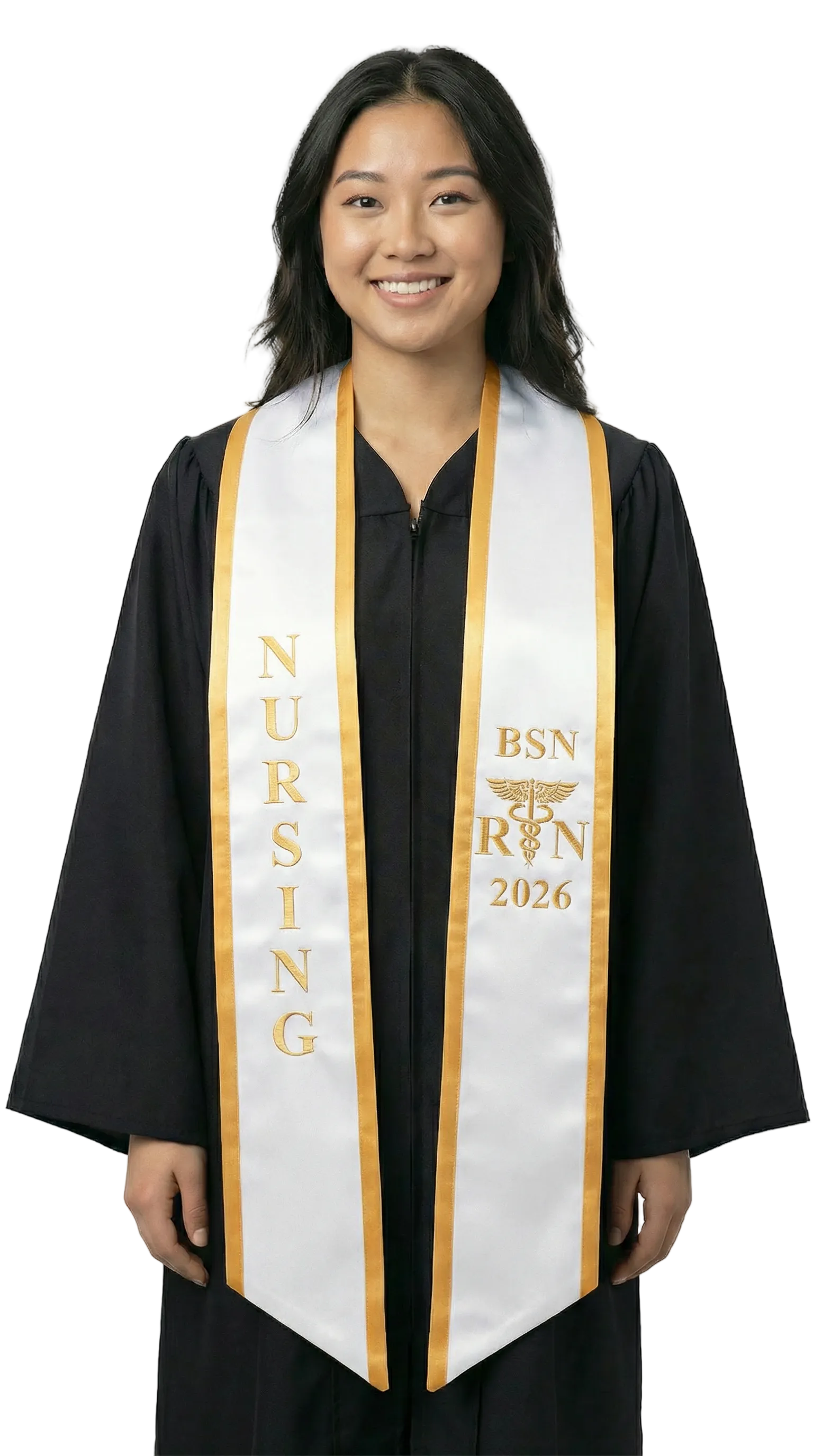 nursing graduation dress 2026 BSN Stole with Trim – full length maxi dress Select Suit Size:EU50/US40 OR (not AND) Forever 21 Blue And