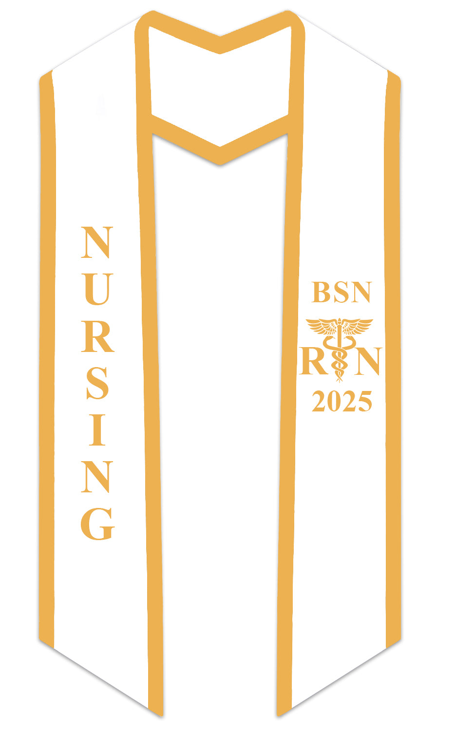 2025 BSN Nursing Graduation Stole with Trim