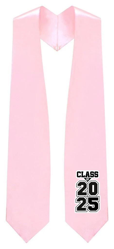 Pink "Class of 2025/2026" Graduation Stole