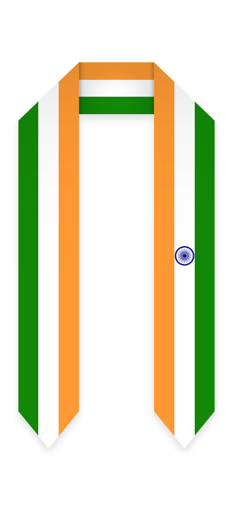 India Graduation Stole - India Flag Sash