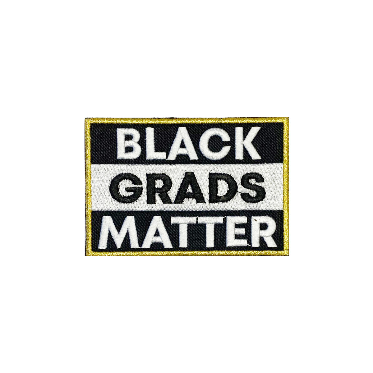 Gold BLACK GRADS MATTER Graduation Stole