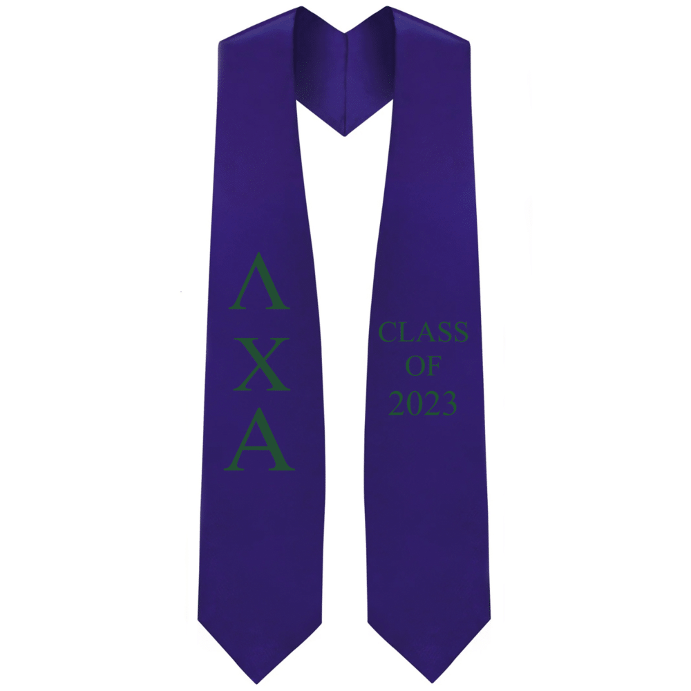 Lambda Chi Alpha Lettered Stole w/ Year