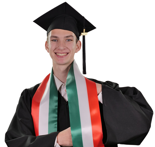 Italy Graduation Stole - Italy Flag Sash
