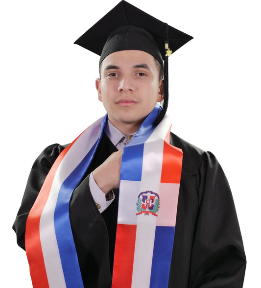 Dominican Republic Graduation Stole - Dominican Republic Flag Sash