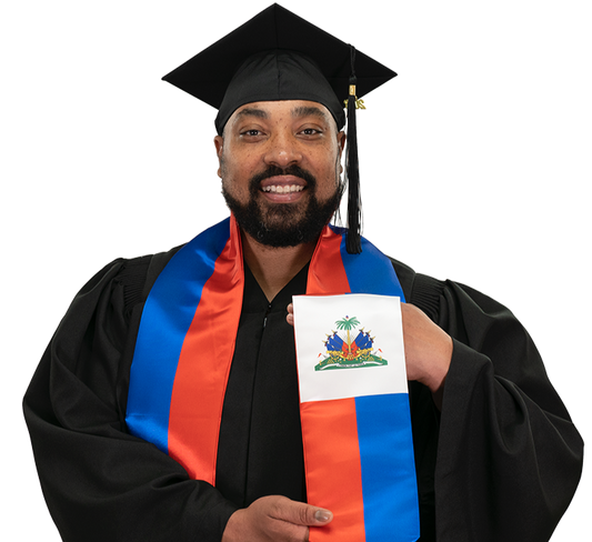 Haiti Graduation Stole - Haiti Flag Sash