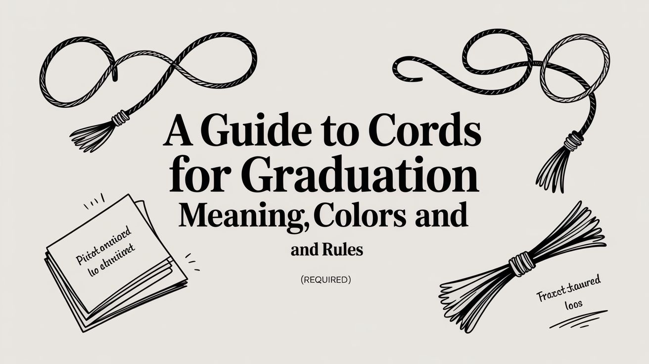 A Guide to Cords for Graduation Meaning Colors and Rules