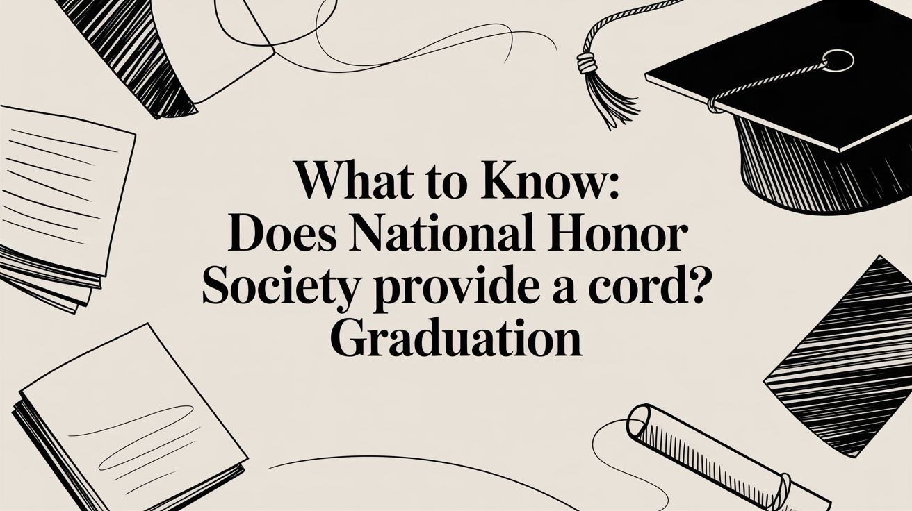 Does National Honor Society Provide a Cord for Graduation?