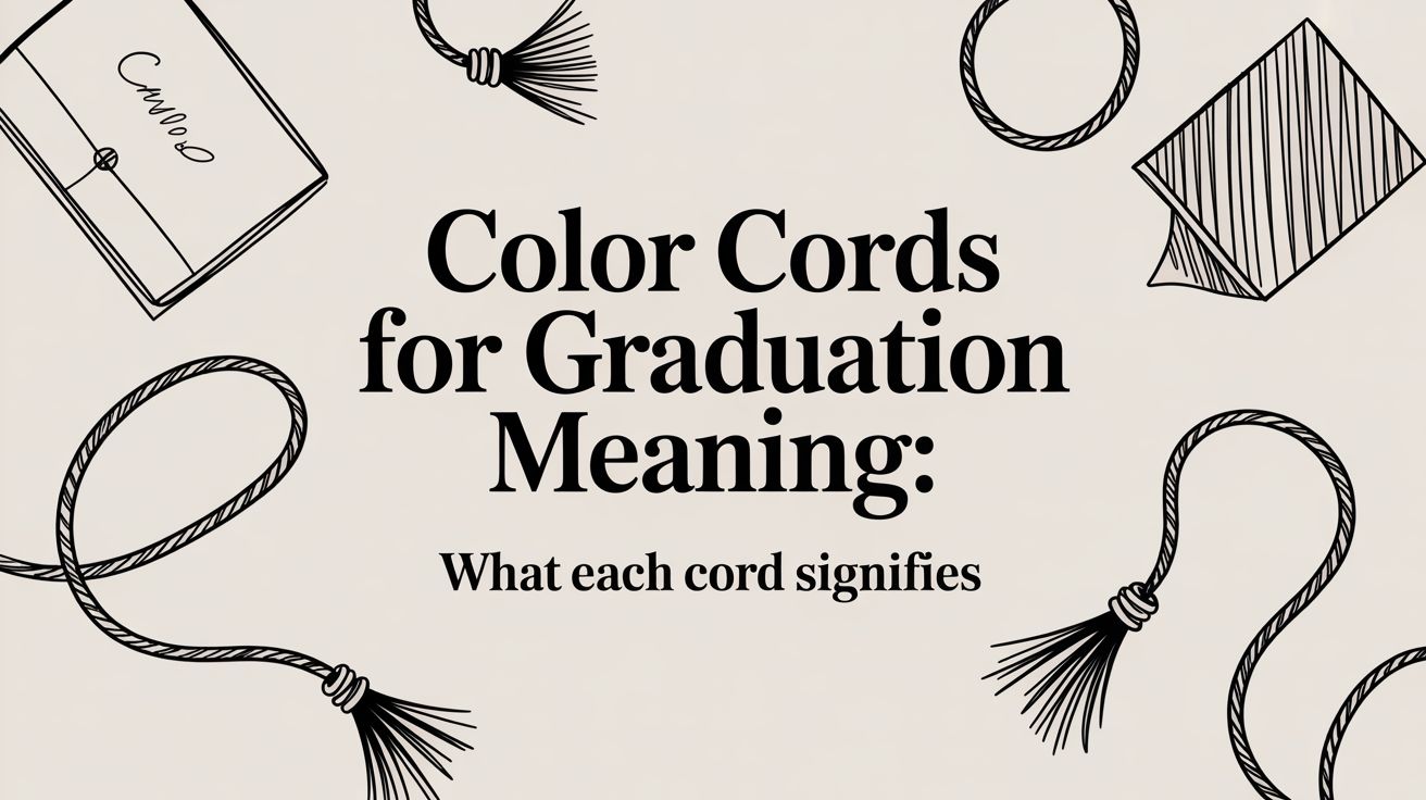 Color Corad Color Cords for Graduation Meaning: What Each Cord, Stole, and Sash Si ...