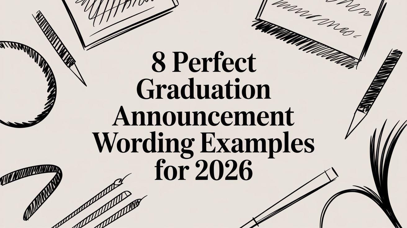 Graduation Term Example 8 Perfect Graduation Announcement Wording Examples for 2026 β Stoles.com
