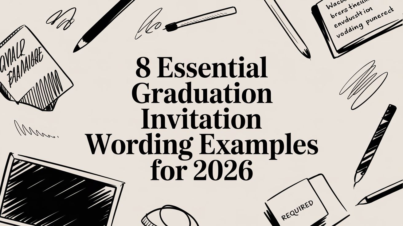 Graduation Term Example 8 Essential Graduation Invitation Wording Examples for 2026 β Stoles.com