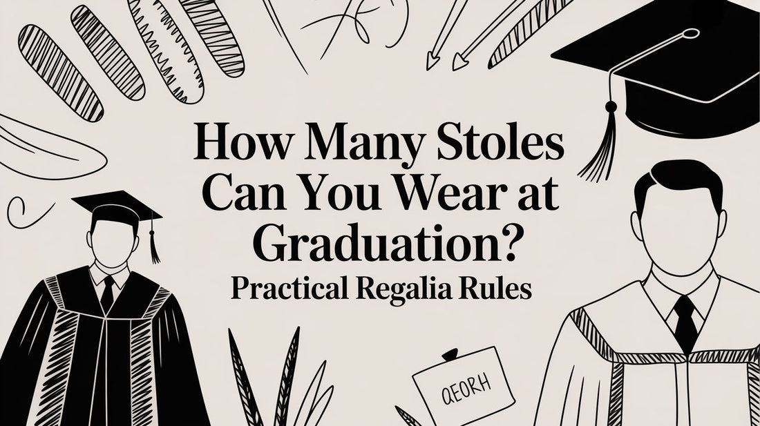 How many stoles can you wear at graduation? Practical Regalia Rules