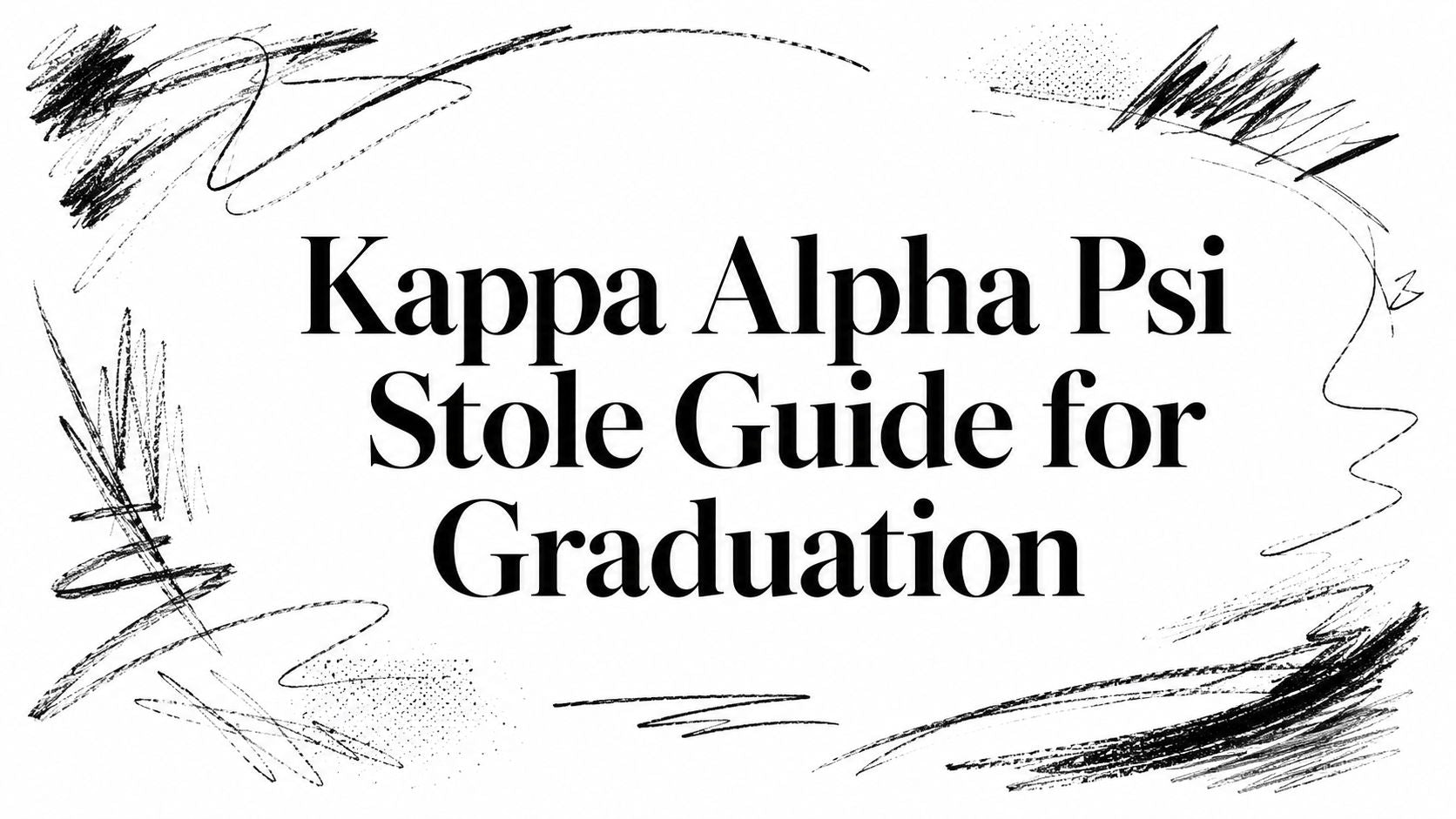 Kappa Alpha Psi Stole Guide for Graduation