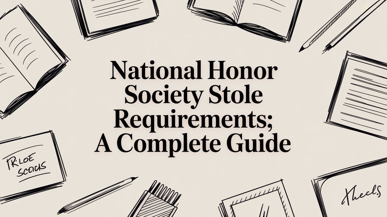 National Honor Society Stole Requirements: A Complete Guide