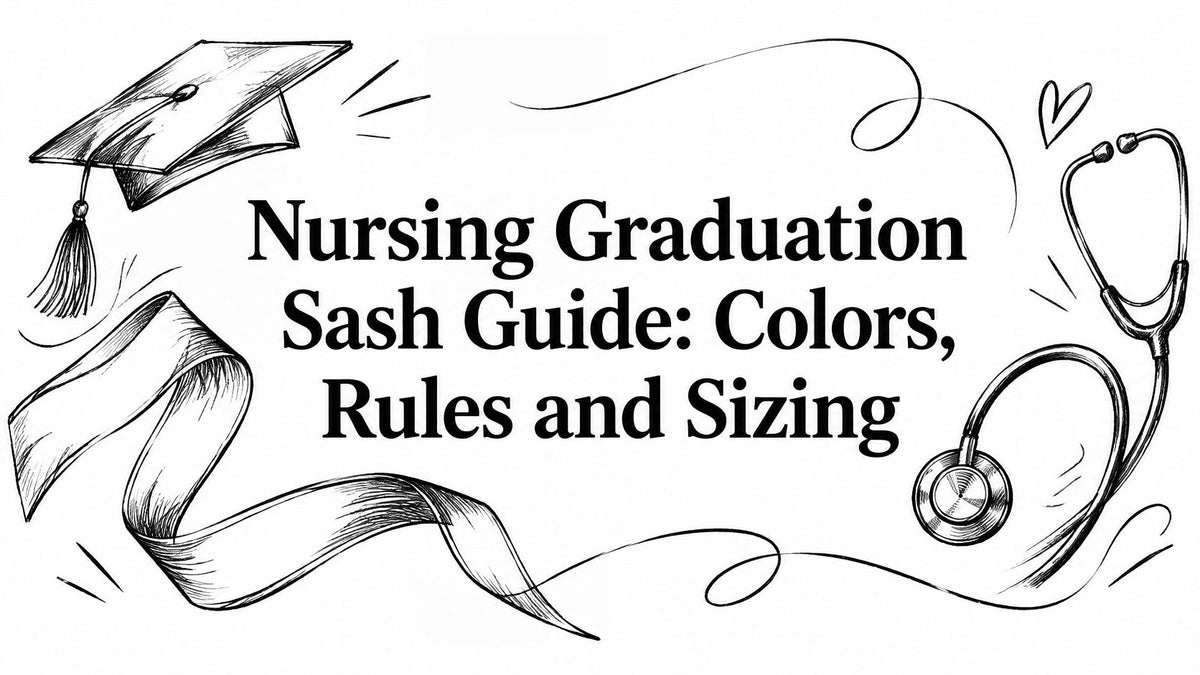 Nursing Graduation Sash Guide: Colors, Rules and Sizing