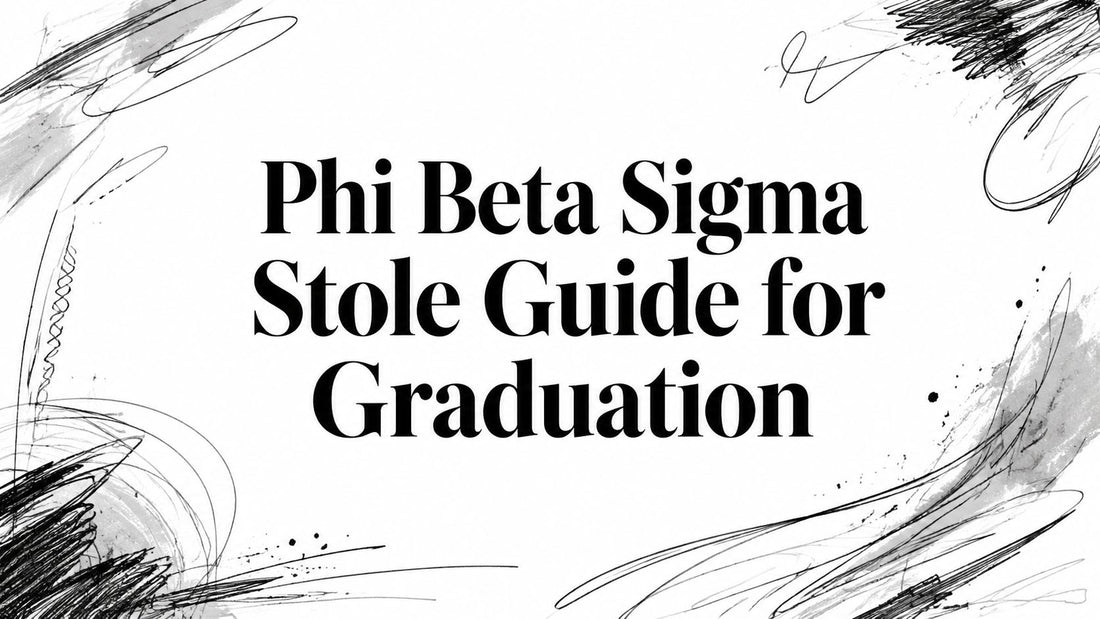 Phi Beta Sigma Stole Guide for Graduation