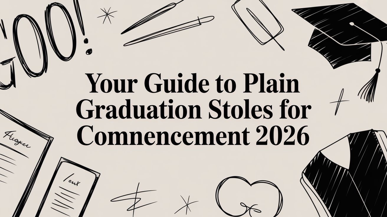 Your Guide to Plain Graduation Stoles for Commencement 2026