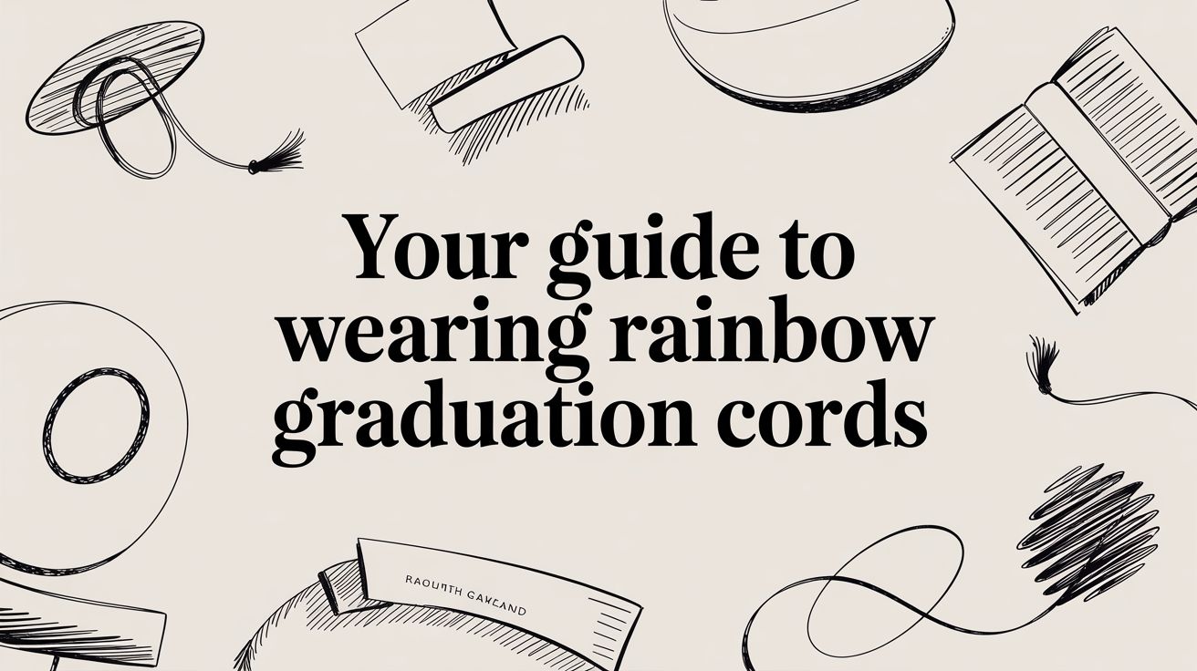 Your Guide to Wearing Rainbow Graduation Cords