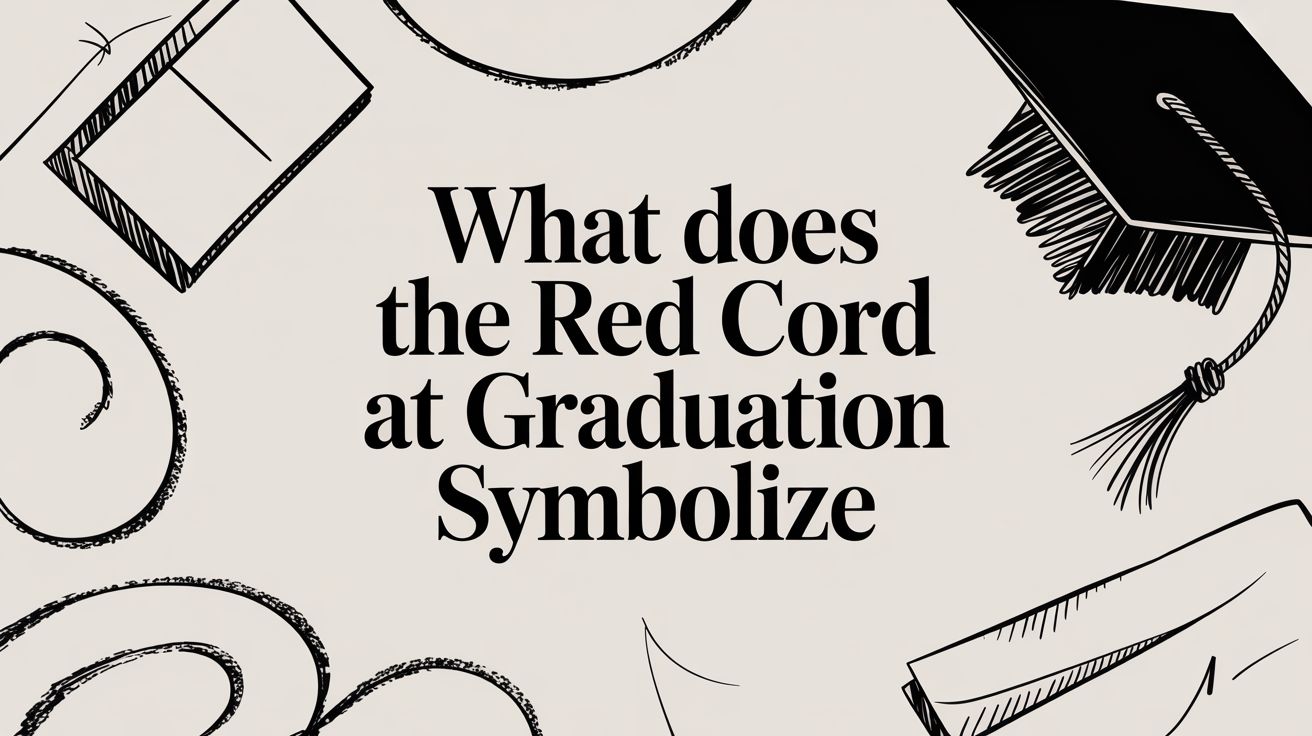 What Does the Red Cord at Graduation Symbolize