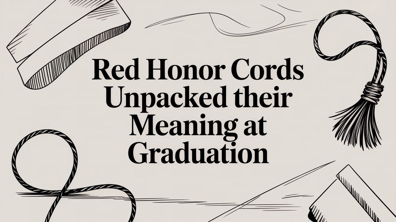Red Honor Cords Unpacked: Their Meaning at Graduation