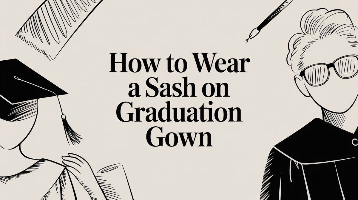 How to Wear a Sash on Graduation Gown – Stoles.com