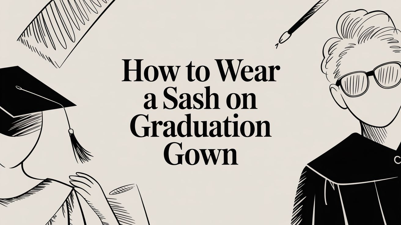 How to Wear a Sash on Graduation Gown