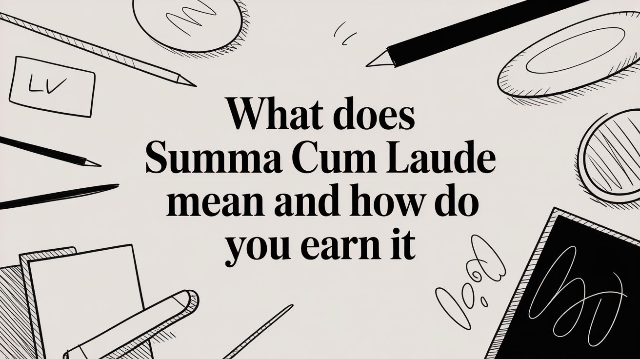 What Does Summa Cum Laude Mean and How Do You Earn It
