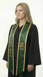 2026 RN Nursing Graduation Stole with Trim - Stoles.com