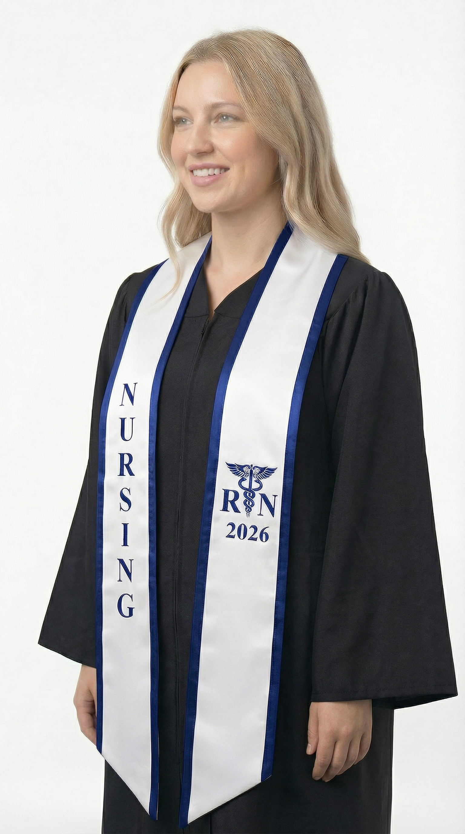 2026 RN Nursing Graduation Stole with Trim - Stoles.com