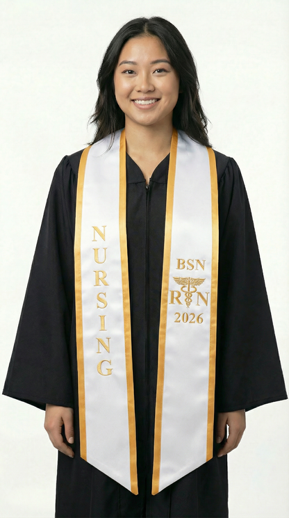 2026 BSN Nursing Graduation Stole with Trim