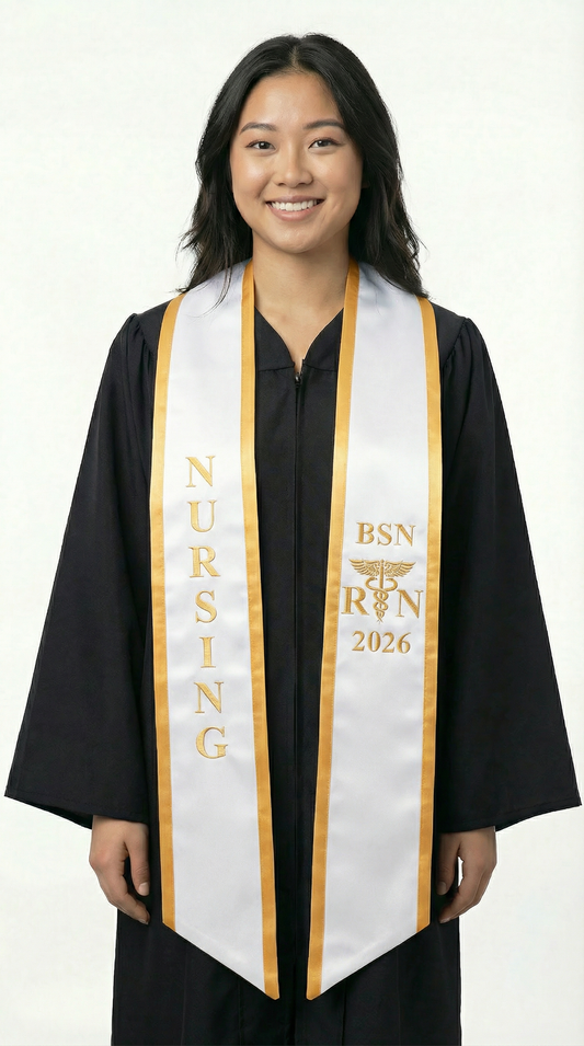 2026 BSN Nursing Graduation Stole with Trim