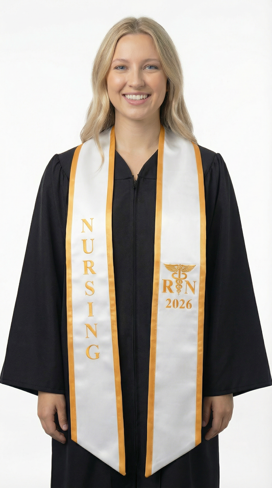 2026 RN Nursing Graduation Stole with Trim