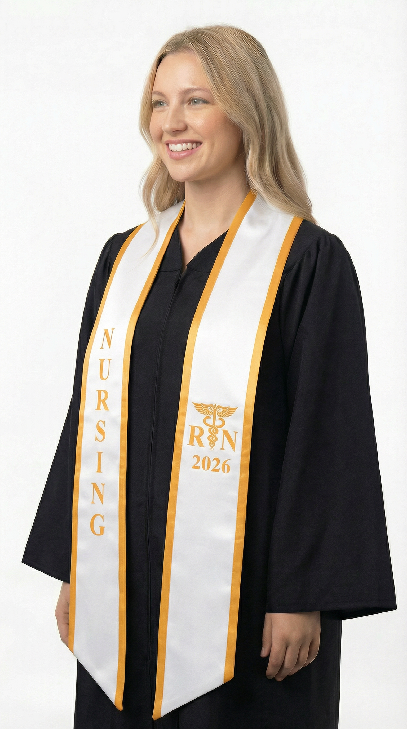2026 RN Nursing Graduation Stole with Trim - Stoles.com