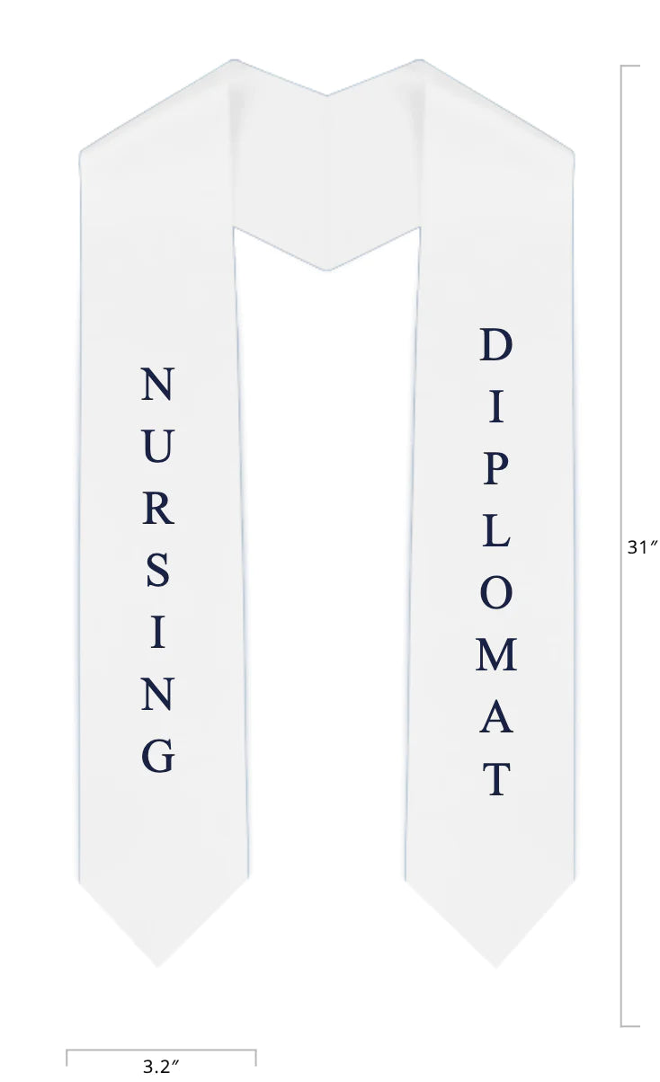 Custom Nursing Graduation Stole - Samford University