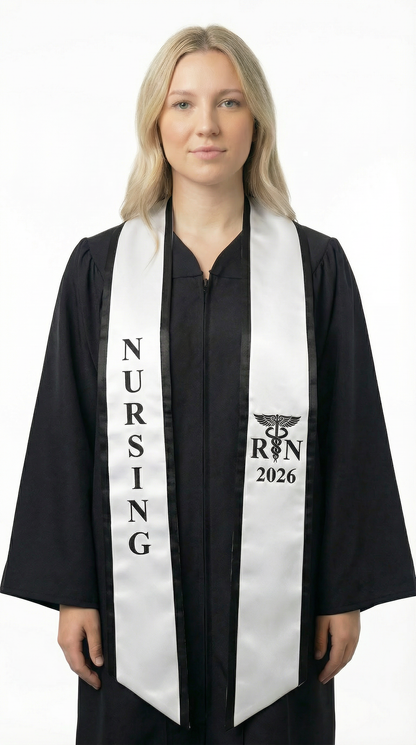 2026 RN Nursing Graduation Stole with Trim