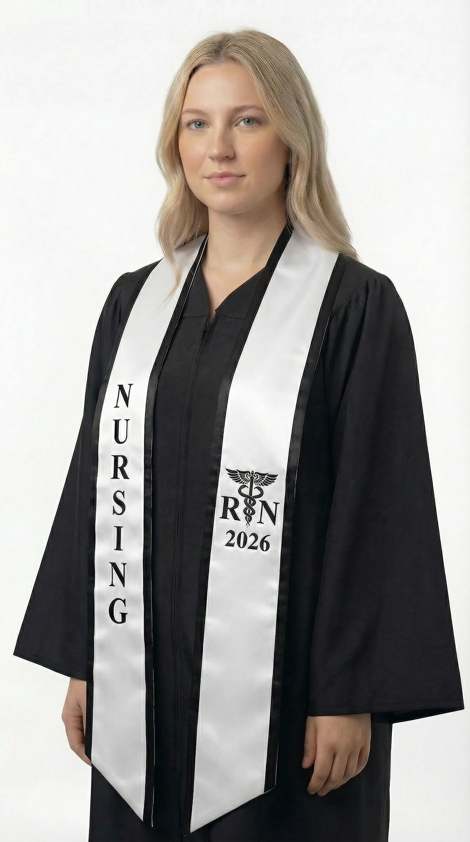 2026 RN Nursing Graduation Stole with Trim –