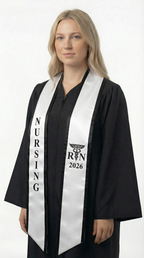 2026 RN Nursing Graduation Stole with Trim - Stoles.com