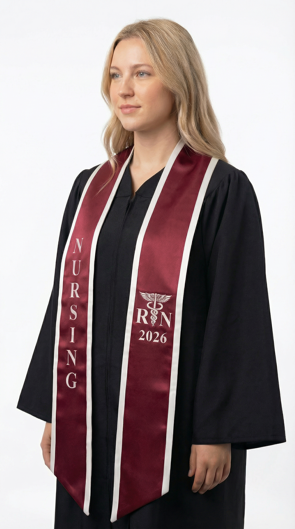 2026 RN Nursing Graduation Stole with Trim - Stoles.com