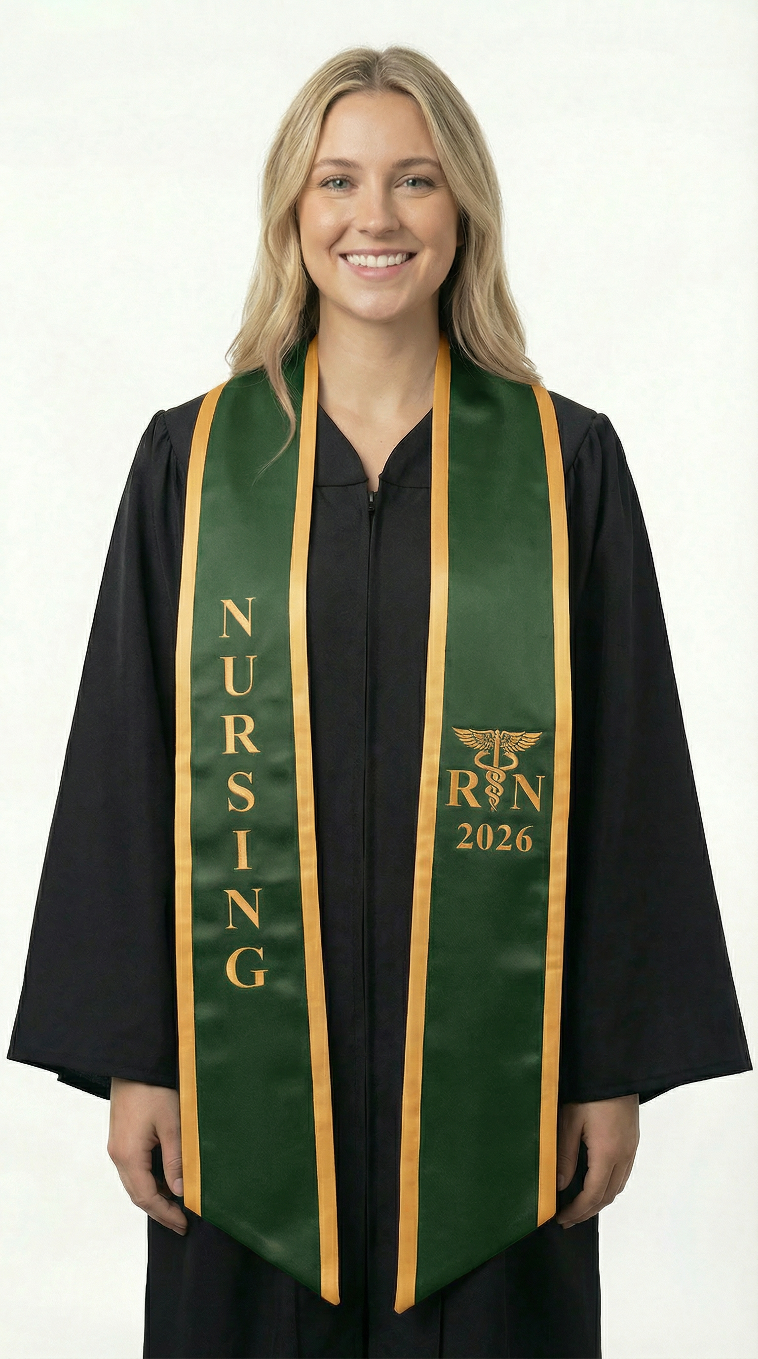2026 RN Nursing Graduation Stole with Trim - Stoles.com