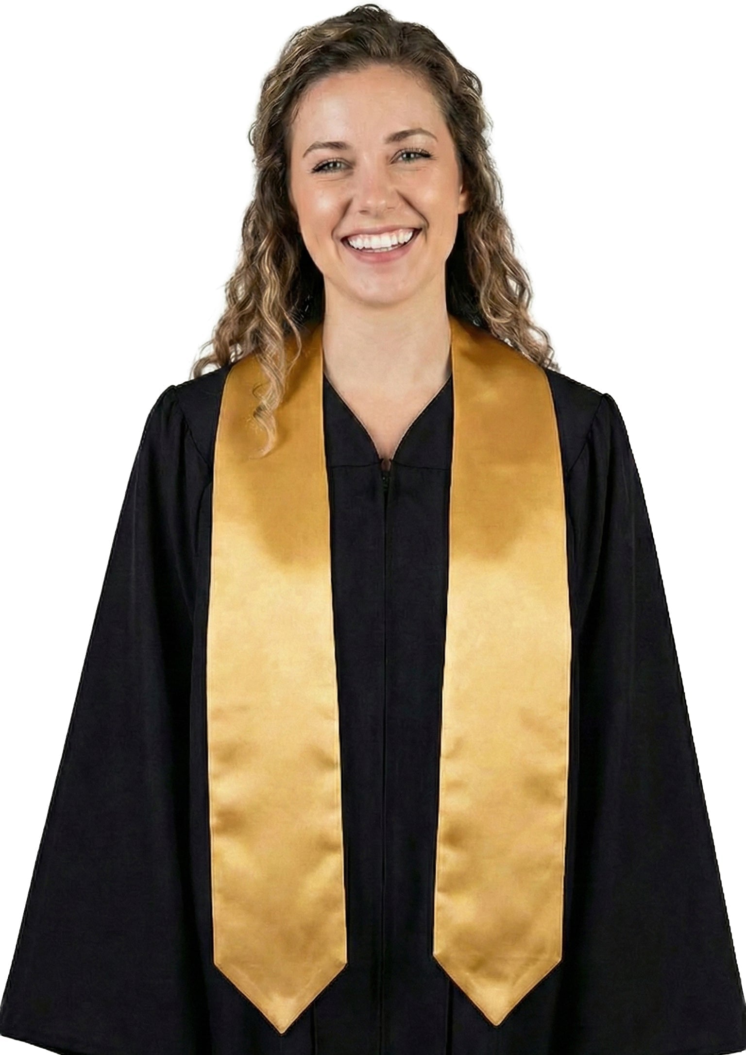 Antique Gold High School Graduation Stole