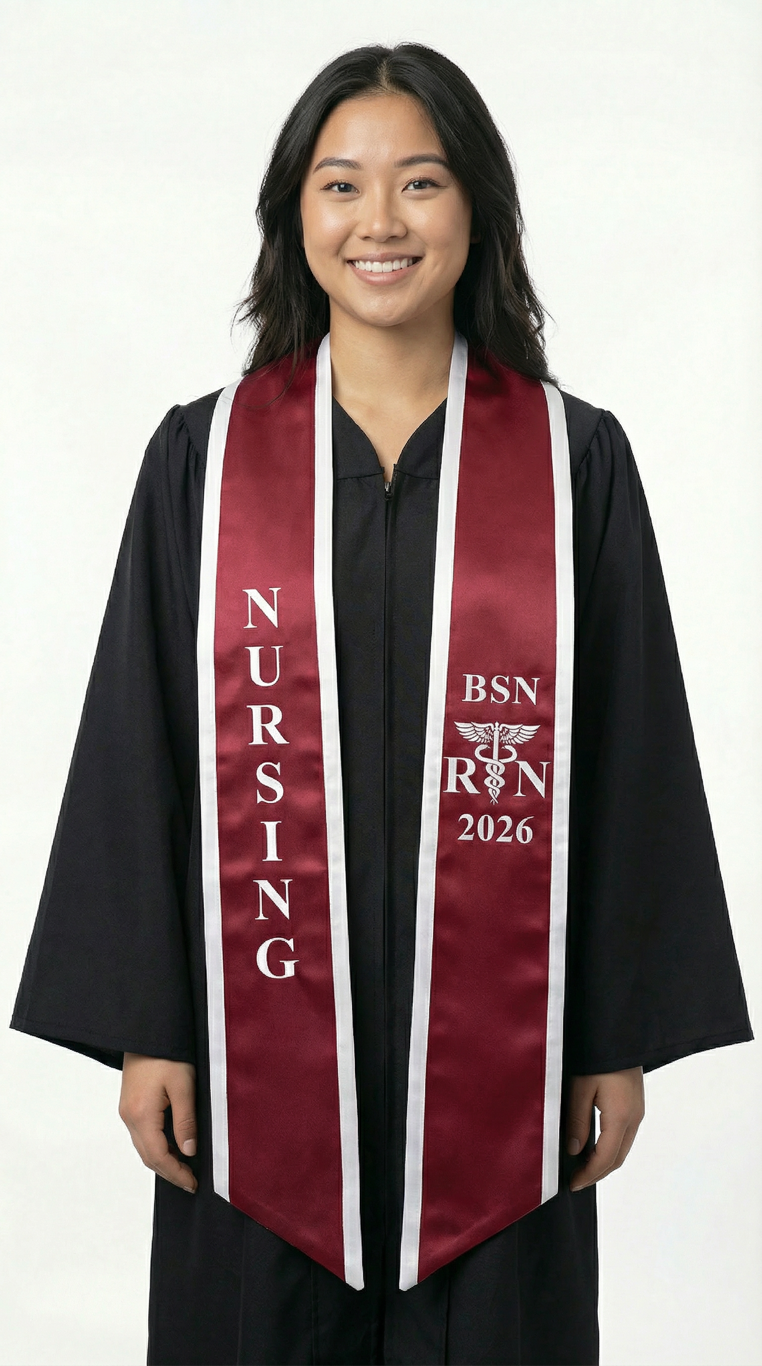 2026 BSN Nursing Graduation Stole with Trim - Stoles.com