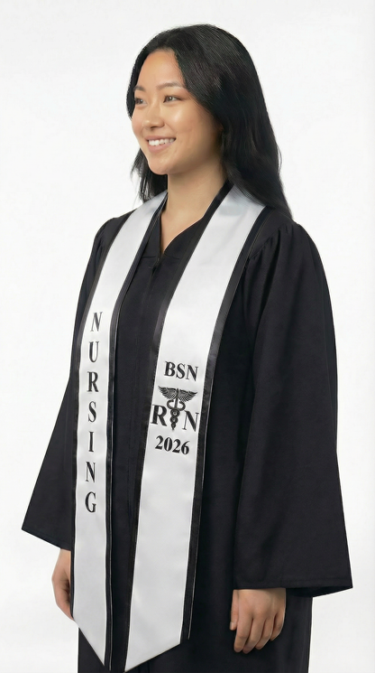 2026 BSN Nursing Graduation Stole with Trim