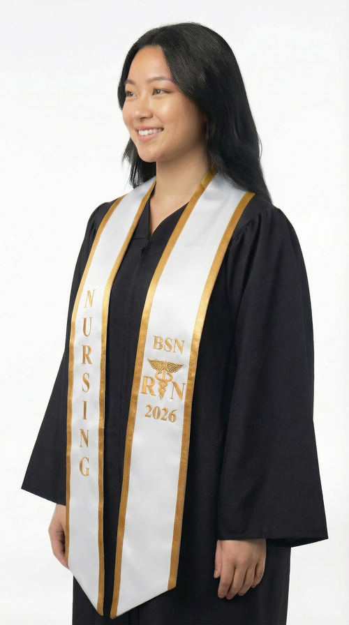 2026 BSN Nursing Graduation Stole with Trim - Stoles.com