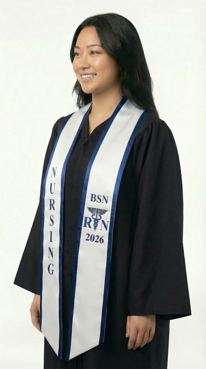 2026 BSN Nursing Graduation Stole with Trim