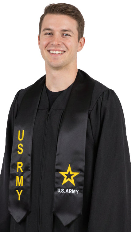Black U.S. Army Stole (New Logo) - Stoles.com