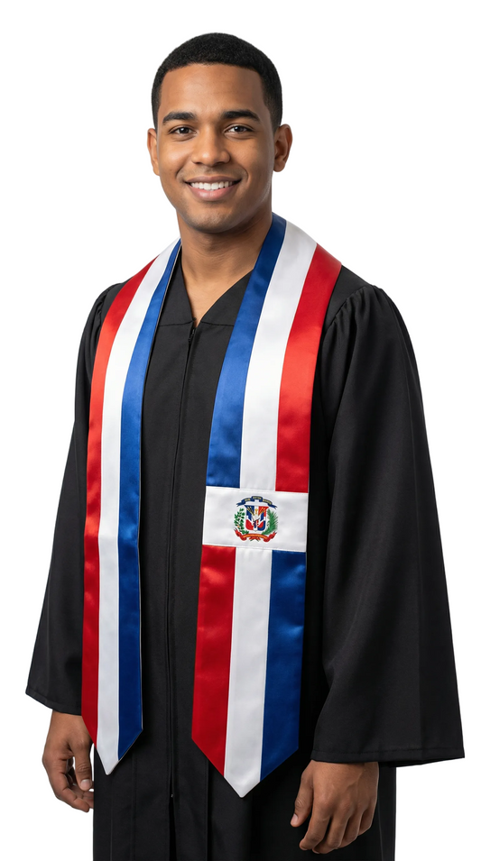 Dominican Republic Graduation Stole -  Dominican Republic Flag Sash