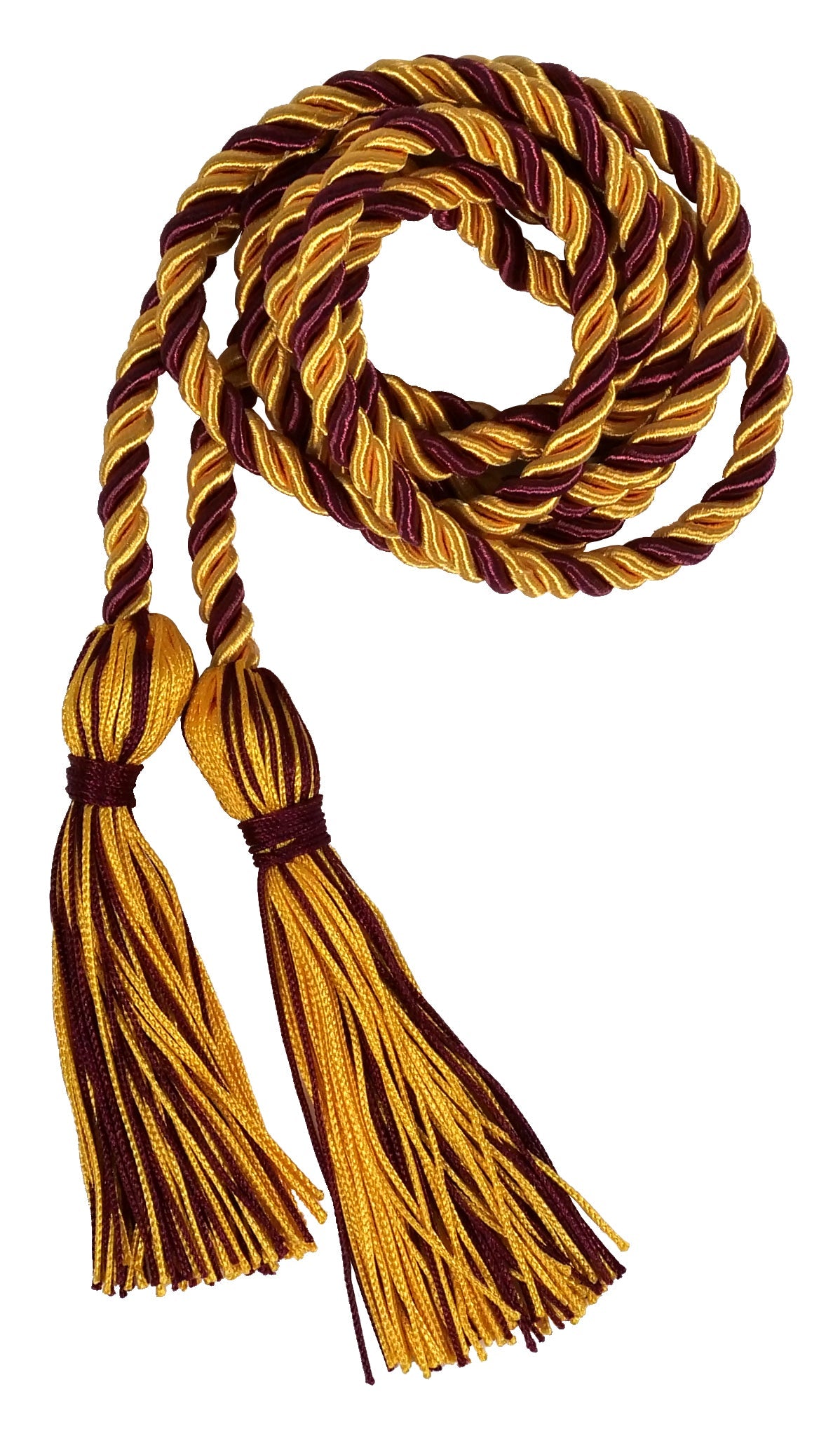 Maroon and Gold Two Color Graduation Honor Cord – Stoles.com