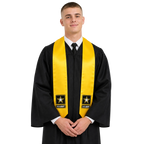 Gold U.S. Army graduation stole for military graduates