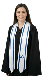 Israel Graduation Stole - Jewish Flag Sash