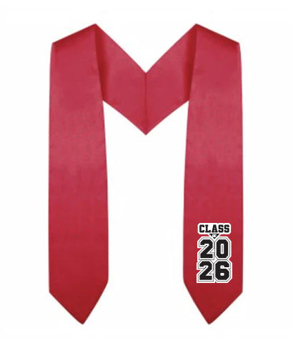 Kindergarten Abschlussstola Class Of 2025 | 127 Cm Lang | Glänzender Satin-Polyester | Mit Aufdruck & Spitze | Für Jungen & Mädchen