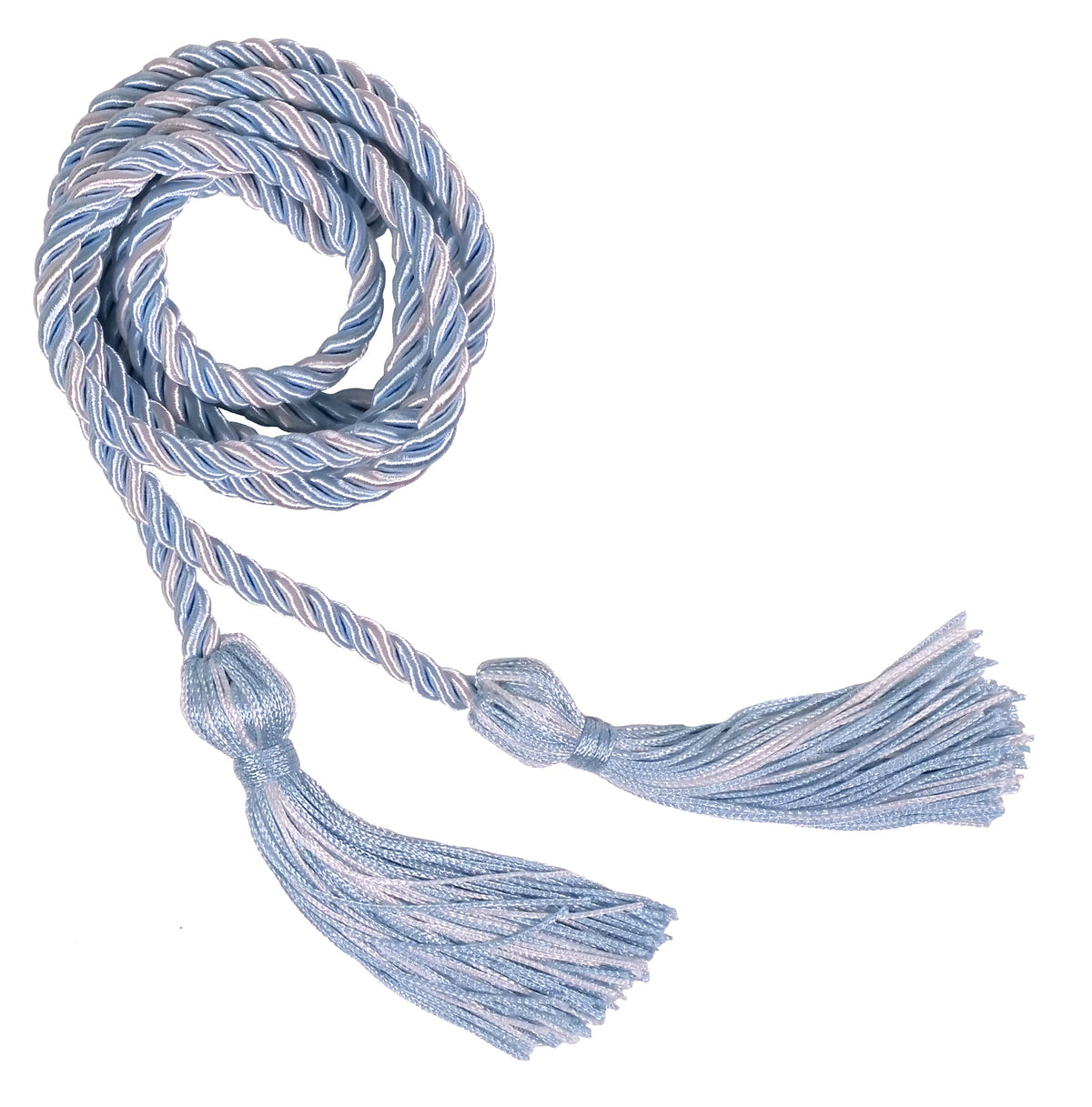 Light Blue and White Two Color Graduation Honor Cord – Stoles.com